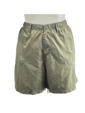COLUMBIA Men's Shorts Olive Cargo Pockets Nylon Performance Size XL
